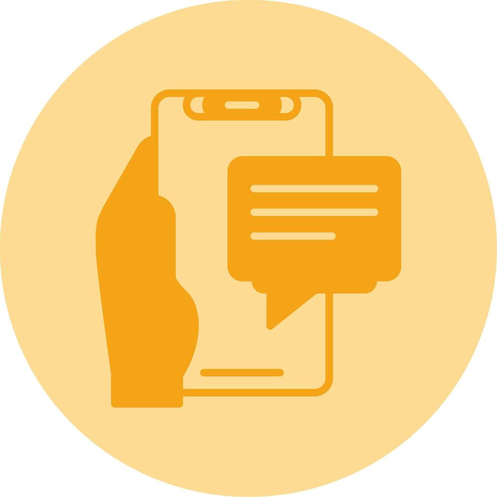 Message Dual Tone Circle Icon vector
