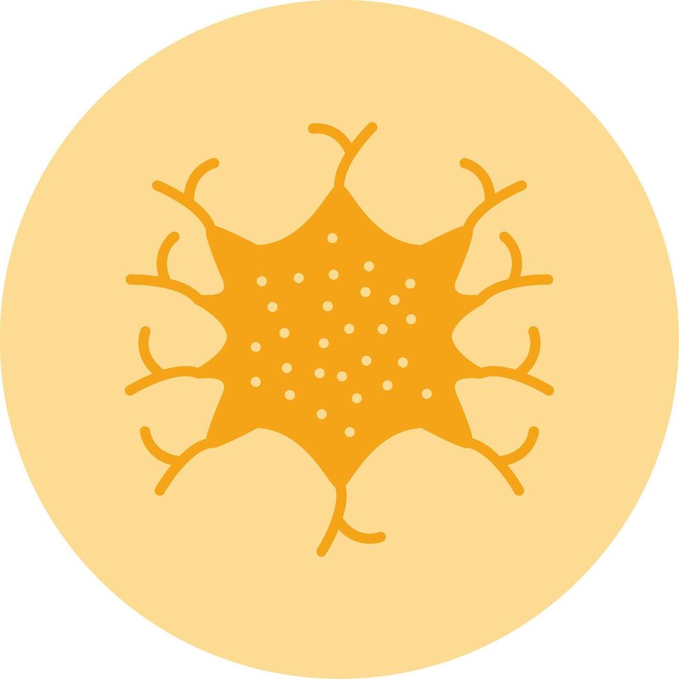 Microglia Dual Tone Circle Icon vector