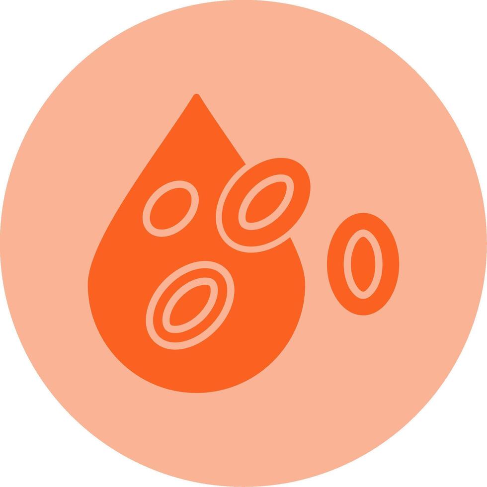 Platelet Dual Tone Circle Icon vector