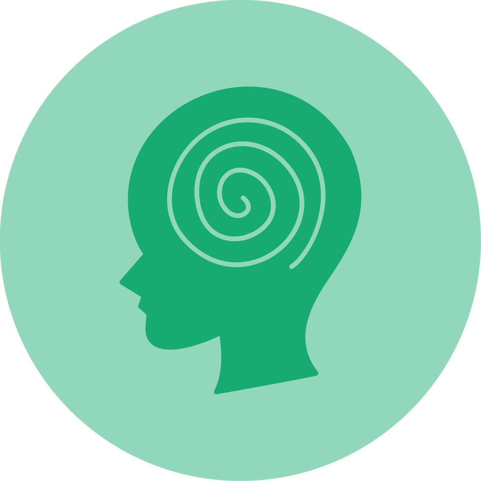Hallucination Dual Tone Circle Icon vector