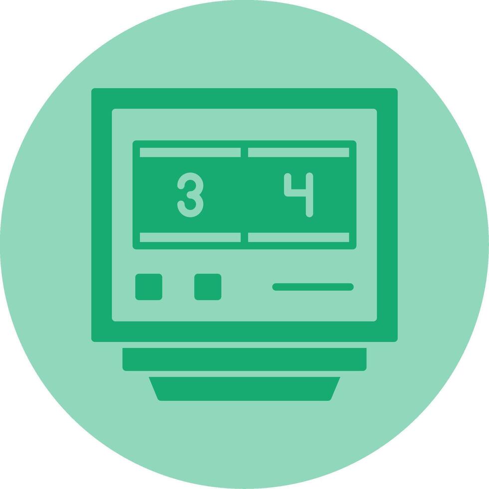 Lap Counters Dual Tone Circle Icon vector
