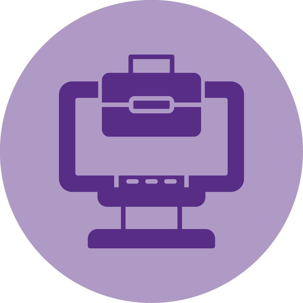 Freelance Work Dual Tone Circle Icon vector