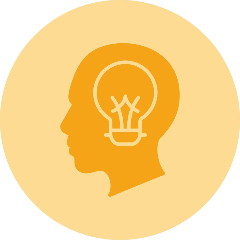 Visionary Mindset Dual Tone Circle Icon vector