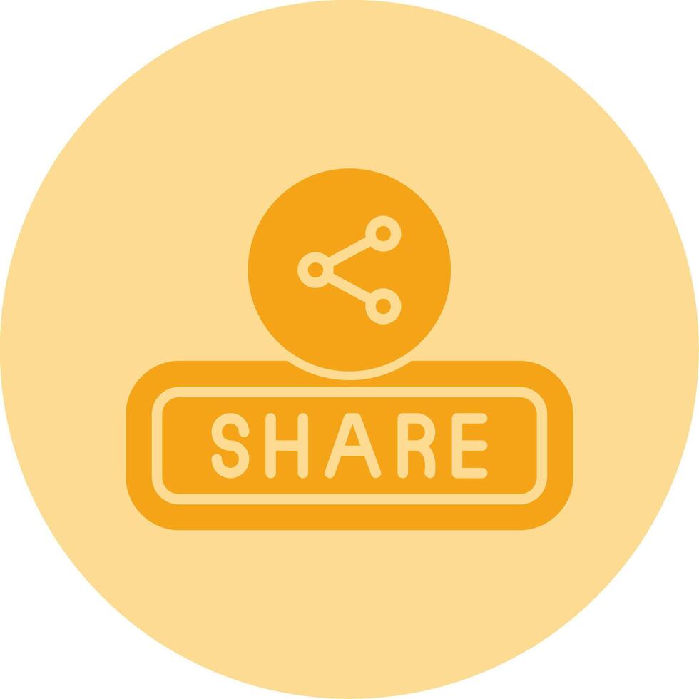 Share Dual Tone Circle Icon vector