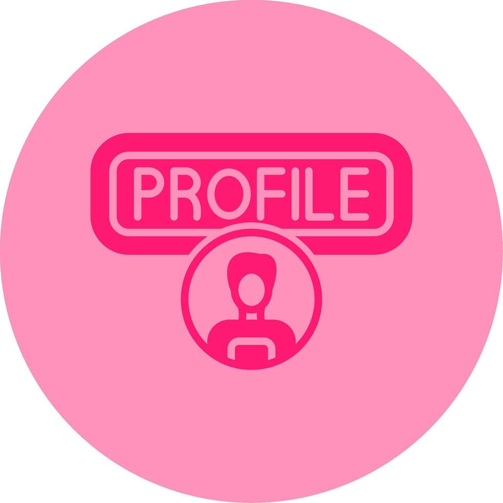 User Profile Dual Tone Circle Icon vector
