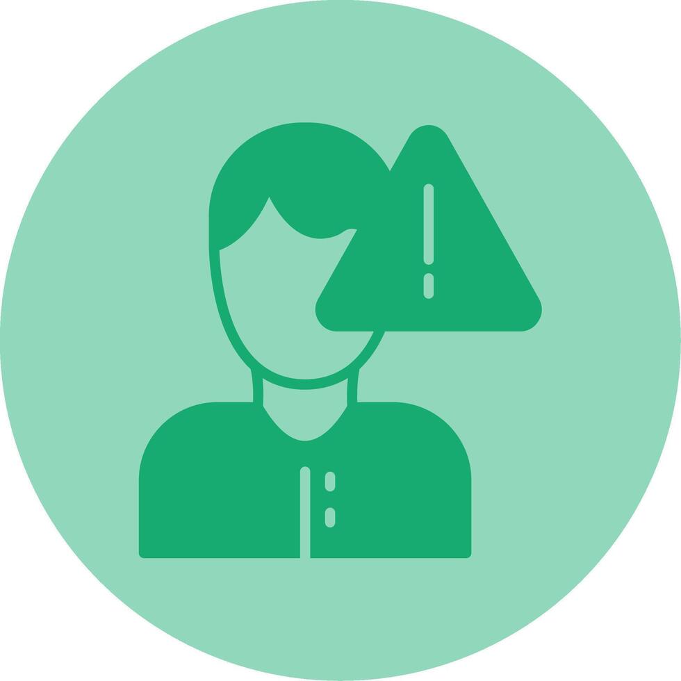Danger Dual Tone Circle Icon vector