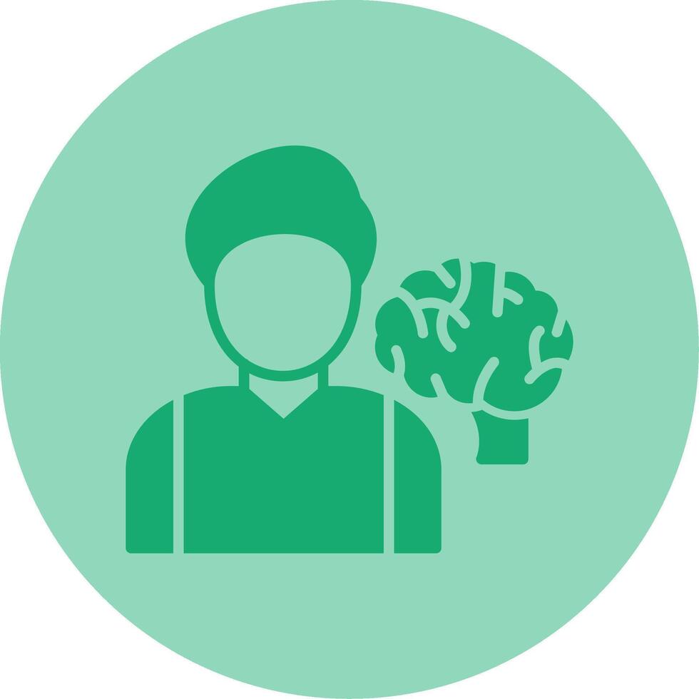 Neurologist Dual Tone Circle Icon vector