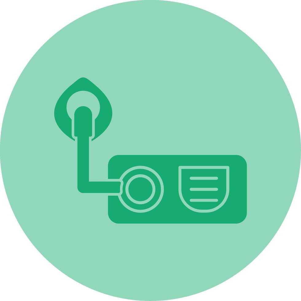 Oxygen Dual Tone Circle Icon vector