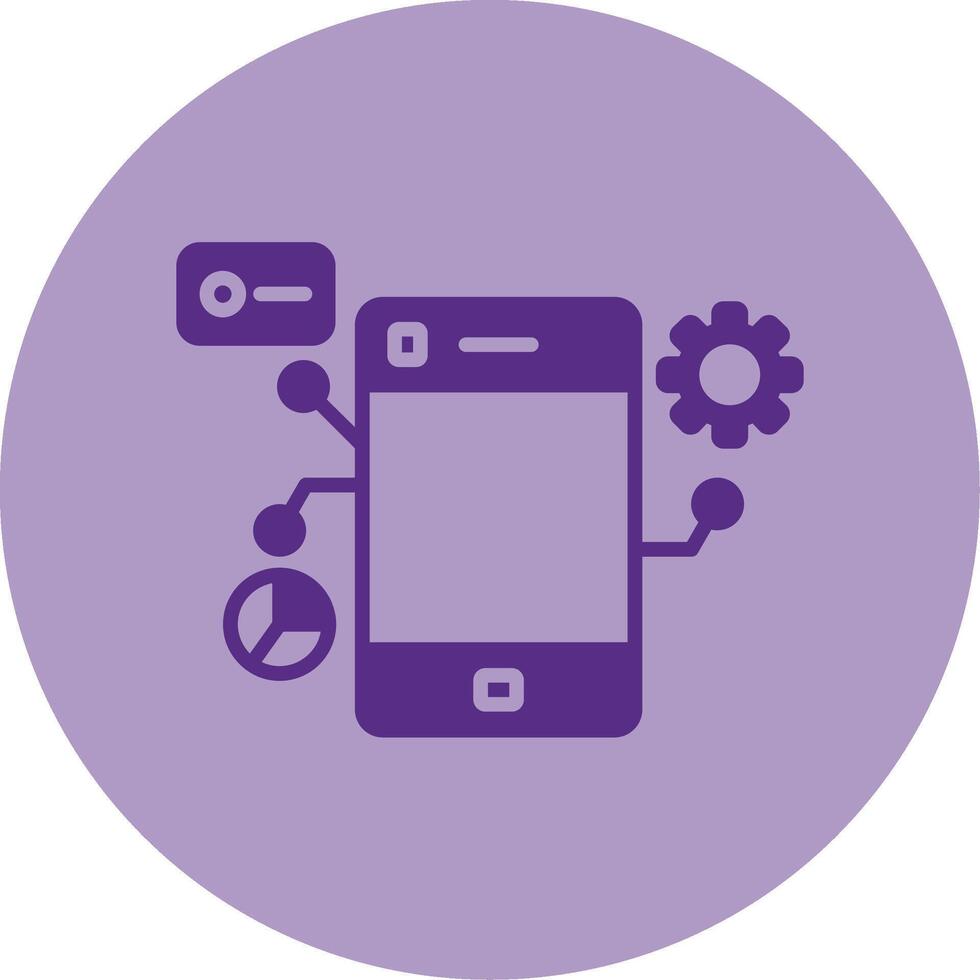 Mobility Dual Tone Circle Icon vector