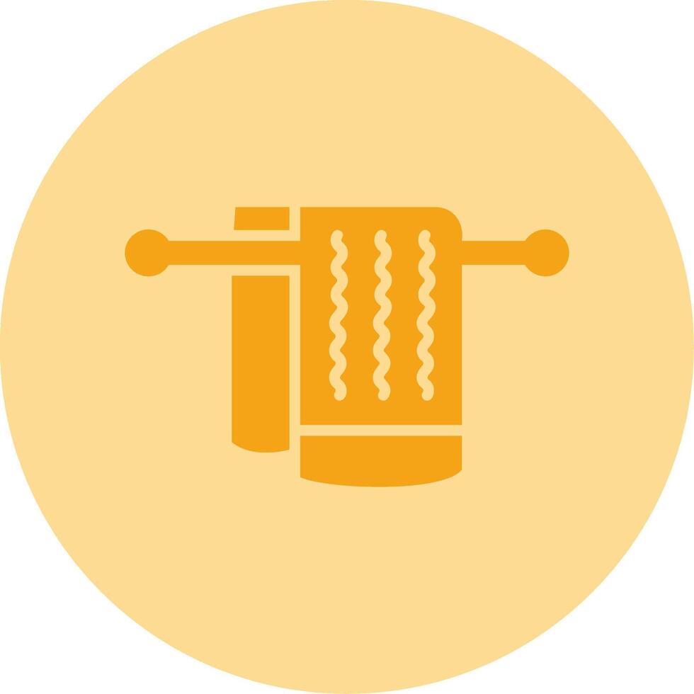 Towel Dual Tone Circle Icon vector