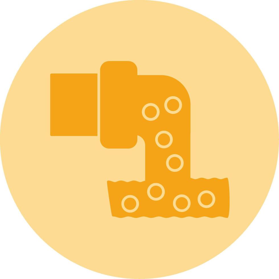 Sewage Dual Tone Circle Icon vector