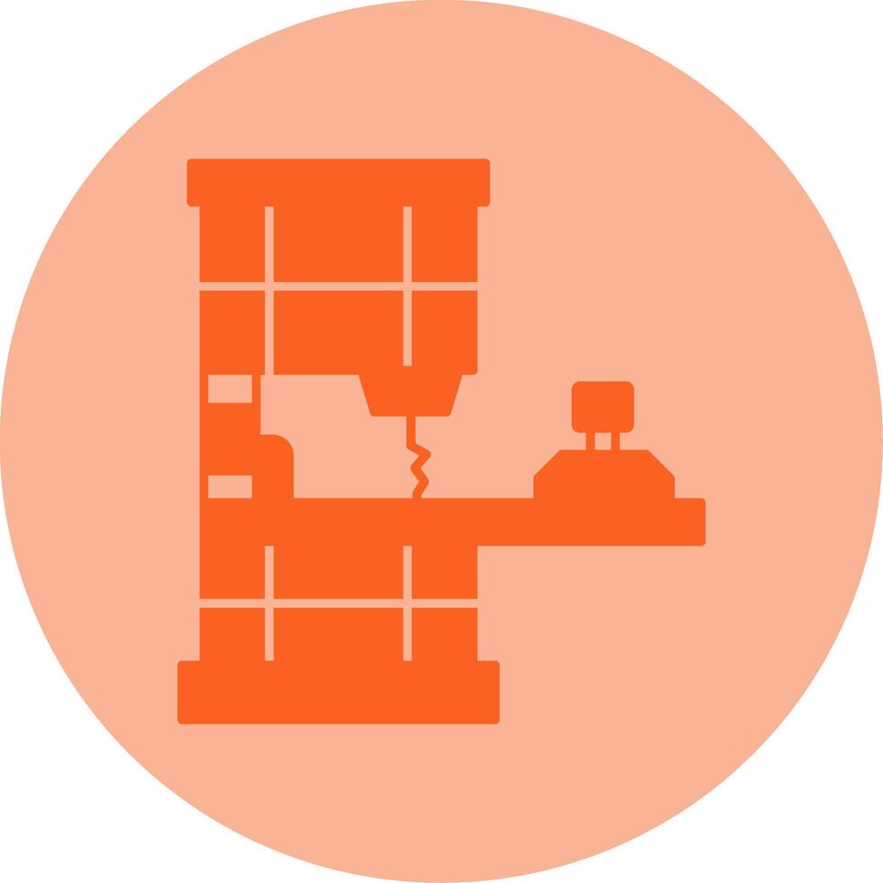 Band Saw Dual Tone Circle Icon vector