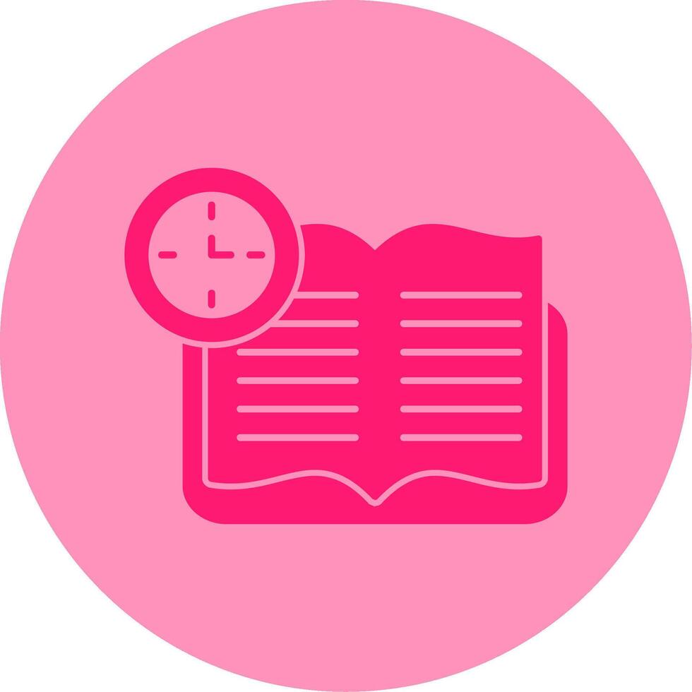 Continuous Learning Dual Tone Circle Icon vector