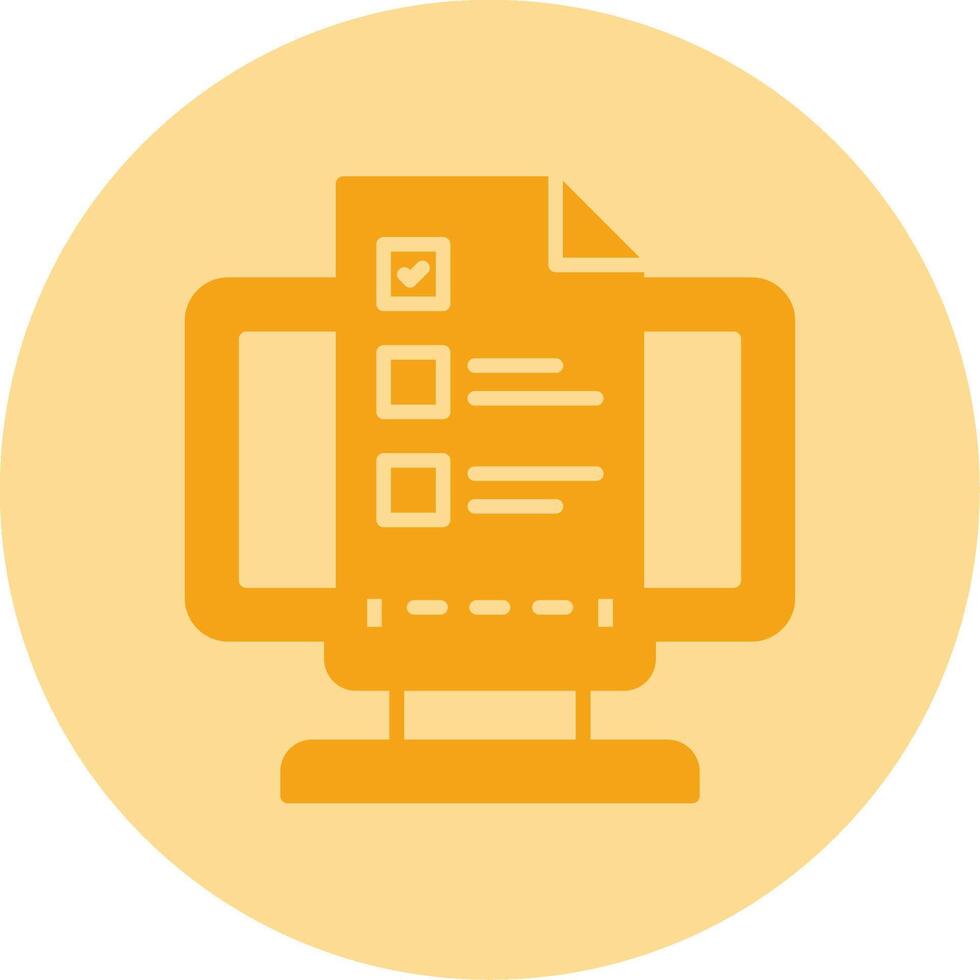 Brief Dual Tone Circle Icon vector