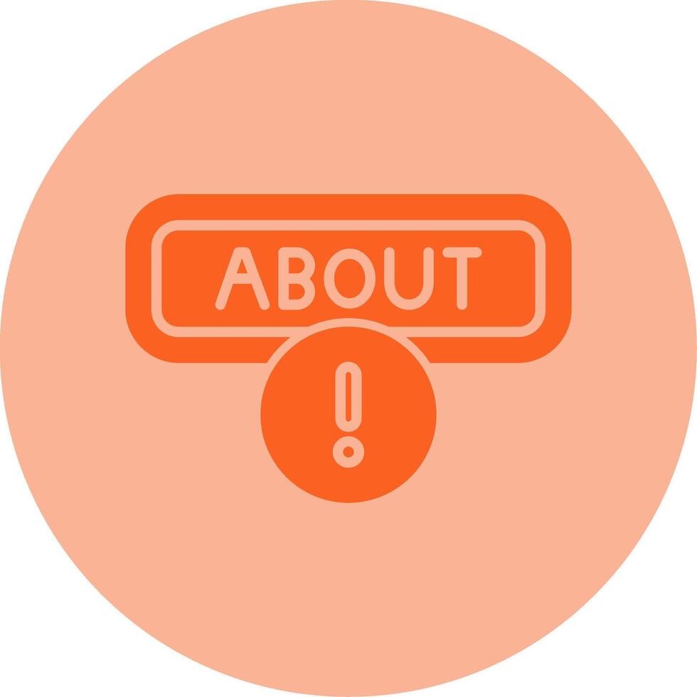 About Dual Tone Circle Icon vector