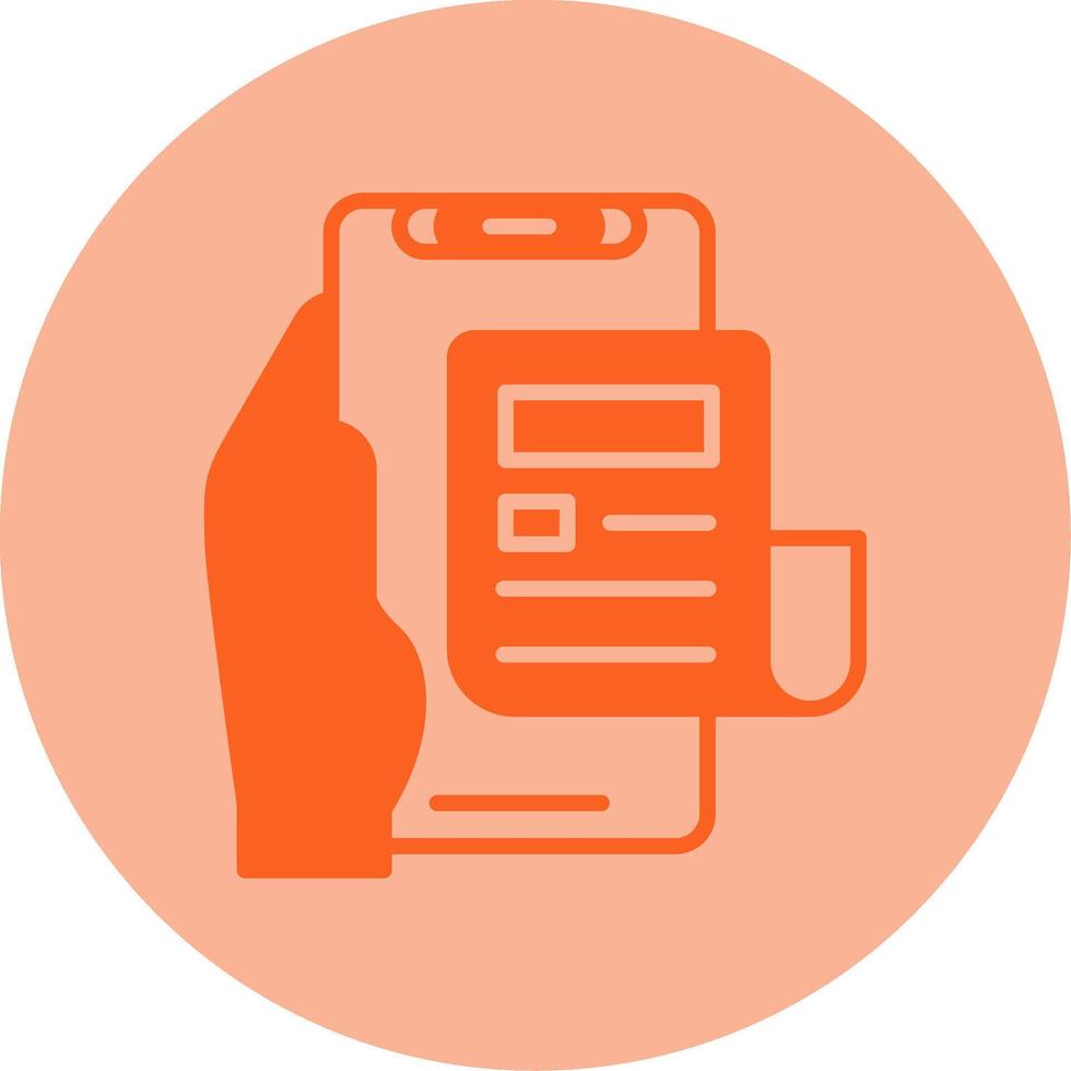 News Dual Tone Circle Icon vector