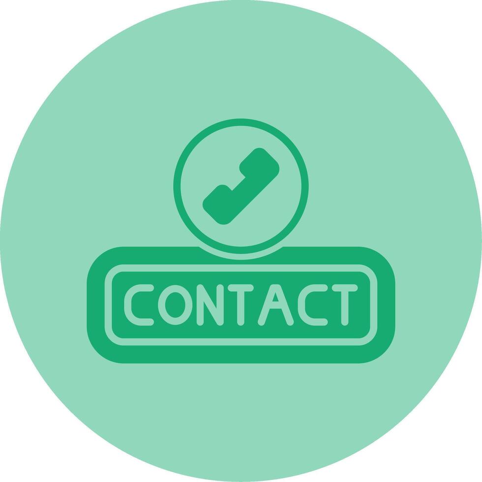 Contact Dual Tone Circle Icon vector