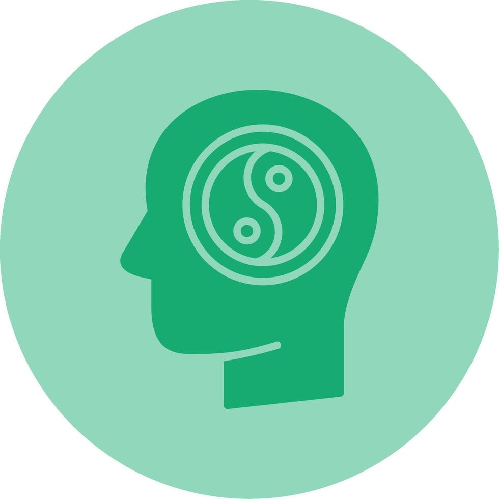 Wellness Dual Tone Circle Icon vector