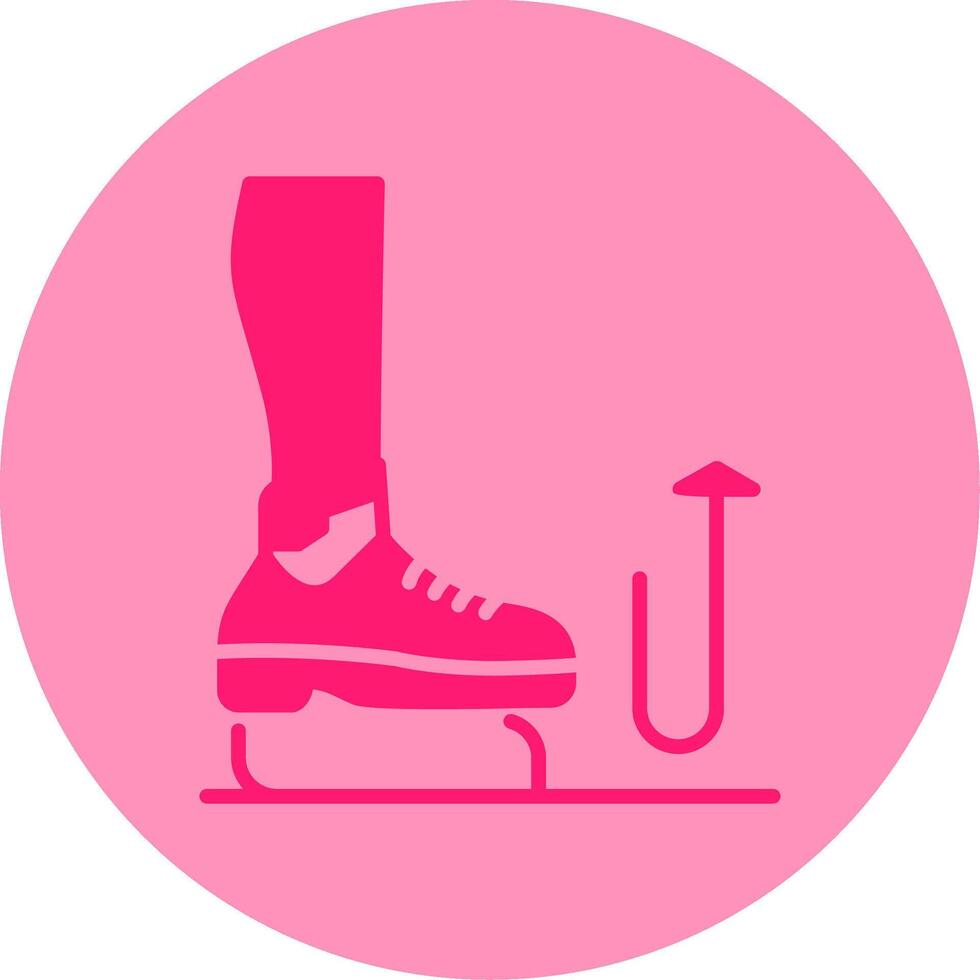 Stomp Dual Tone Circle Icon vector