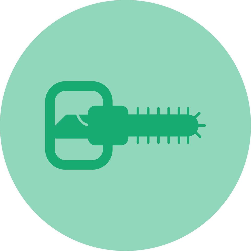 Chainsaw Dual Tone Circle Icon vector