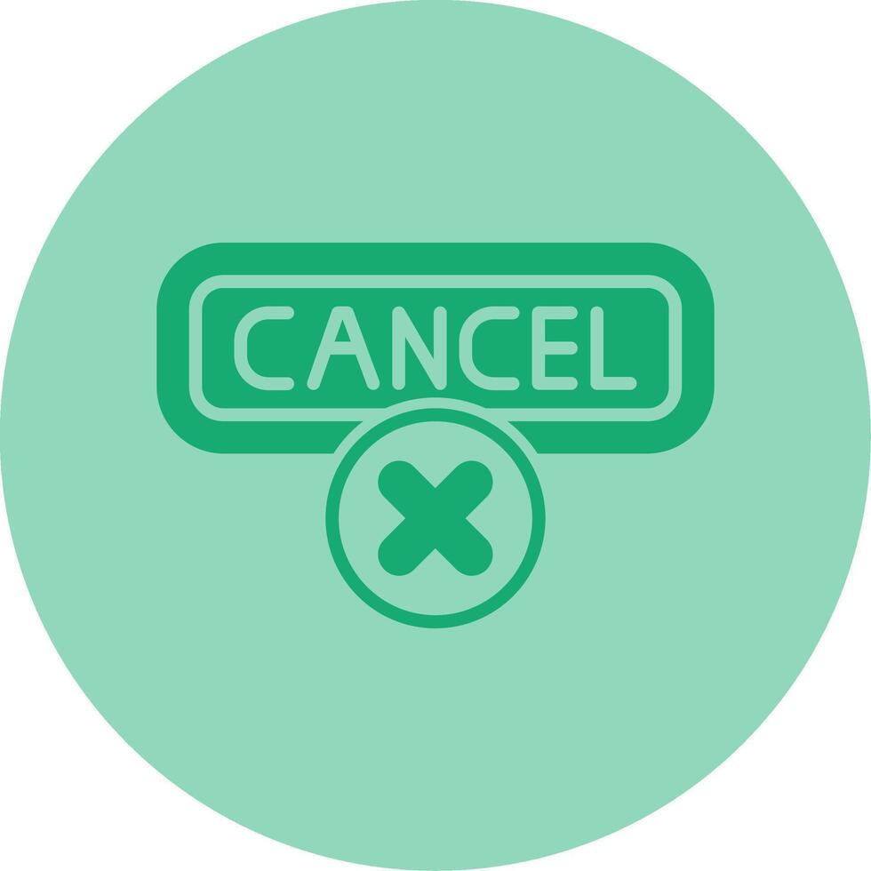 Cancel Dual Tone Circle Icon vector