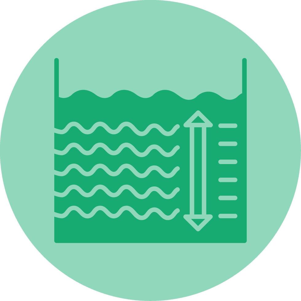 Depth Dual Tone Circle Icon vector