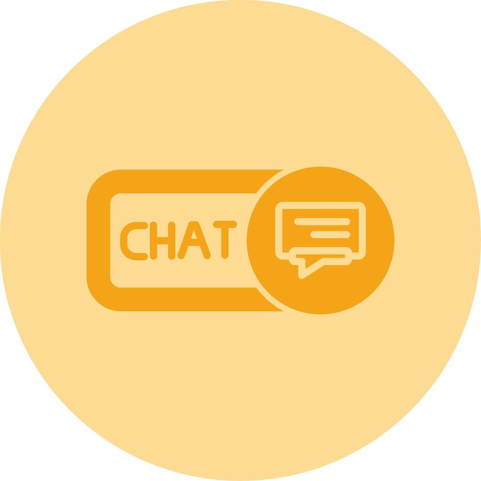 Chat Dual Tone Circle Icon vector