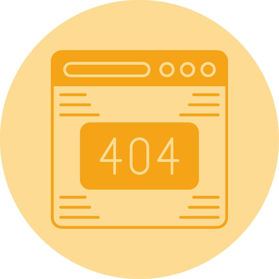 404 Error Dual Tone Circle Icon vector