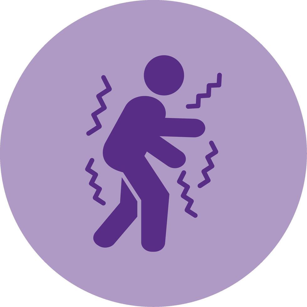 Parkinson Dual Tone Circle Icon vector