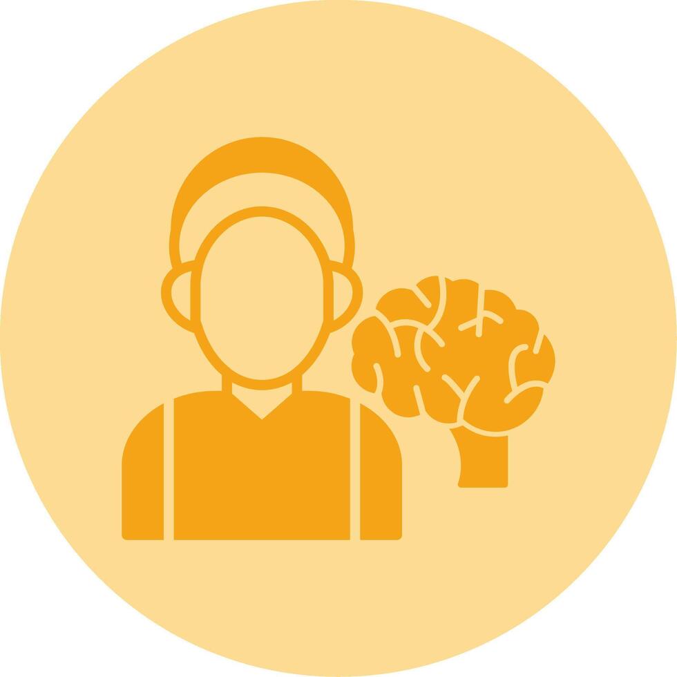 Neurologist Dual Tone Circle Icon vector