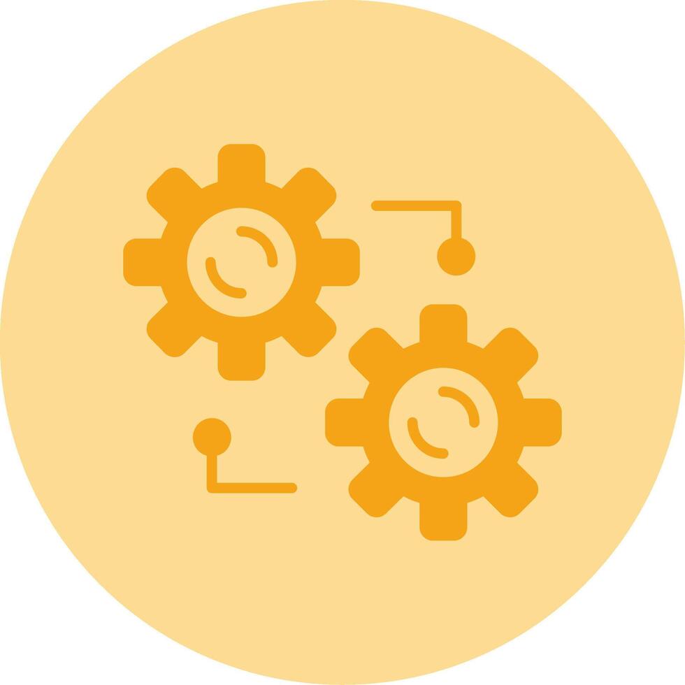 Integration Dual Tone Circle Icon vector