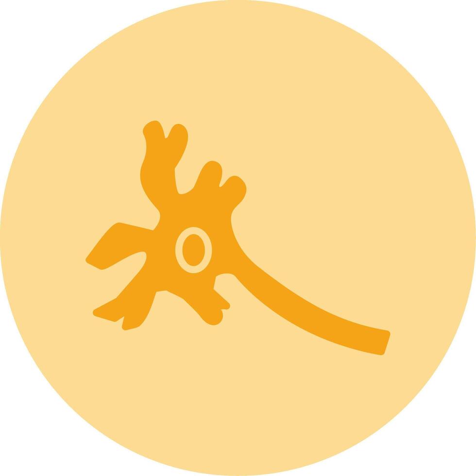 Neuron Dual Tone Circle Icon vector