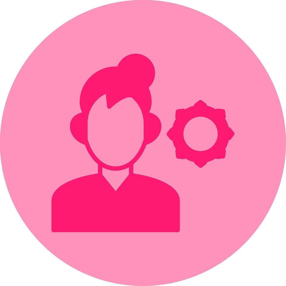 Support Dual Tone Circle Icon vector
