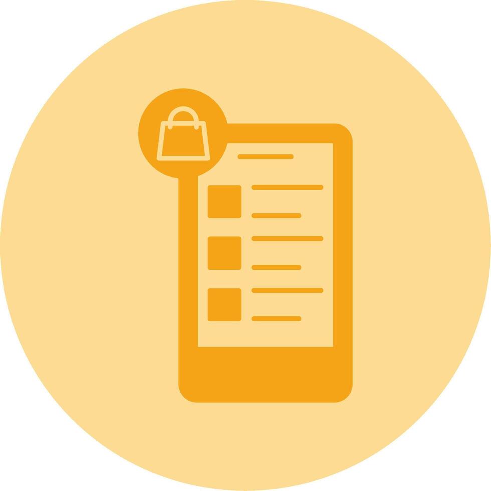 OnDual Tone Circle Shopping Wishlist Dual Tone Circle Icon vector