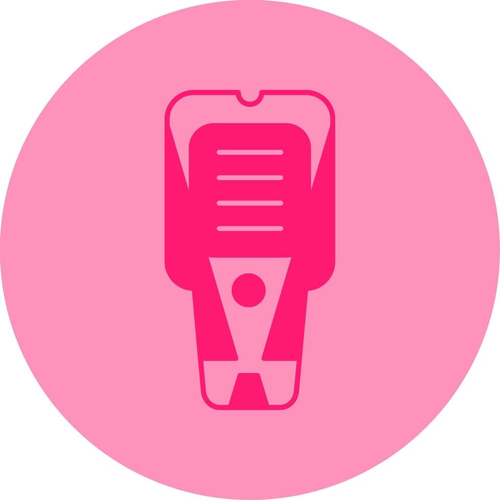 Stud Finder Dual Tone Circle Icon vector