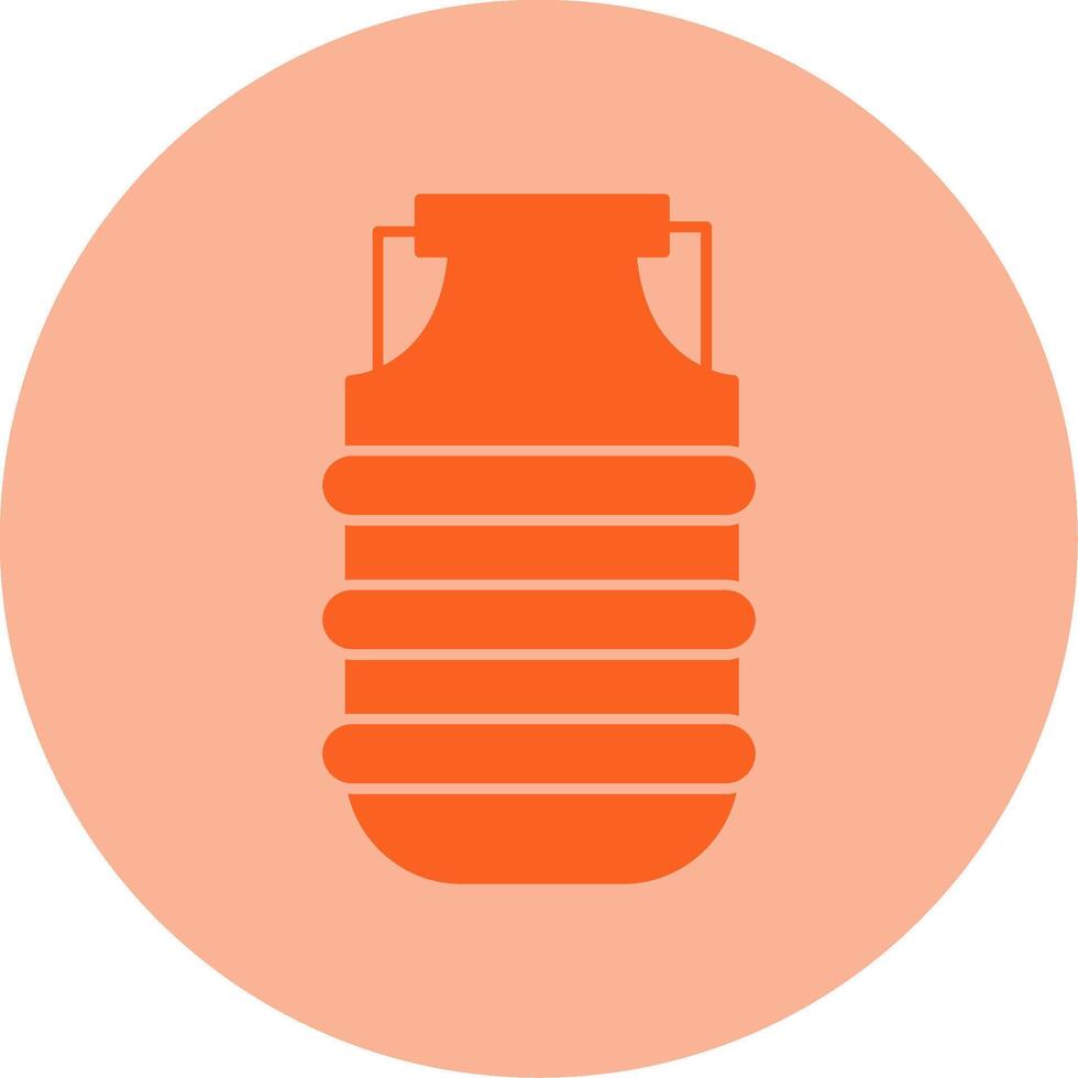 Water Carrier Dual Tone Circle Icon vector