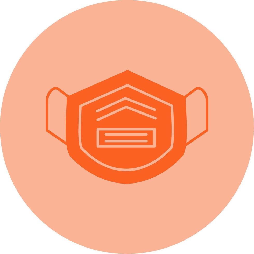 Mask Dual Tone Circle Icon vector