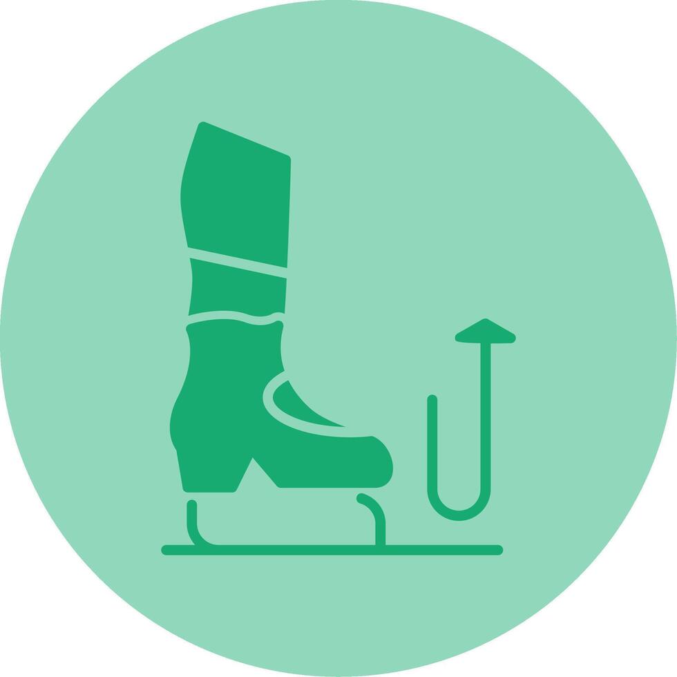 Stomp Dual Tone Circle Icon vector