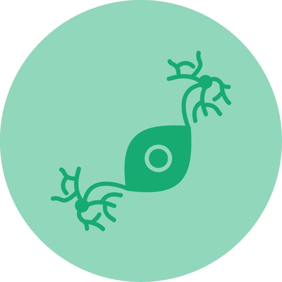 Pseudounipolar Dual Tone Circle Icon vector
