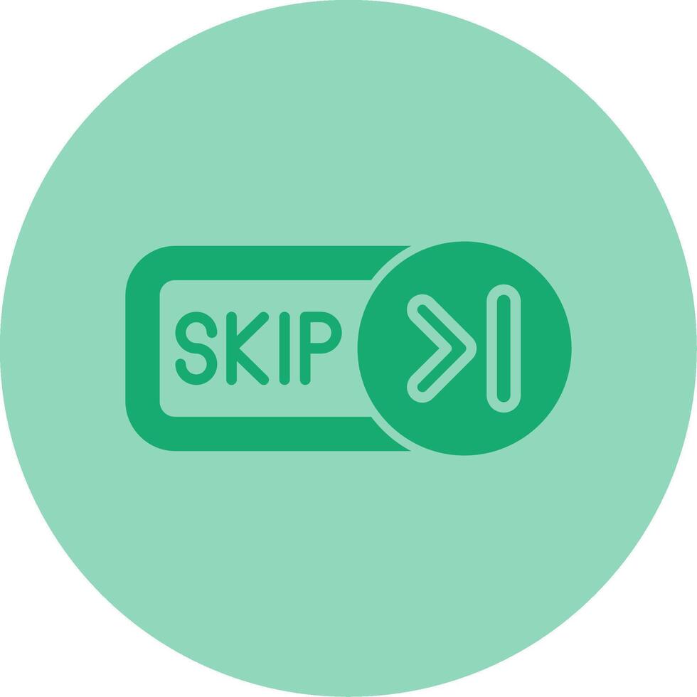 Skip Dual Tone Circle Icon vector
