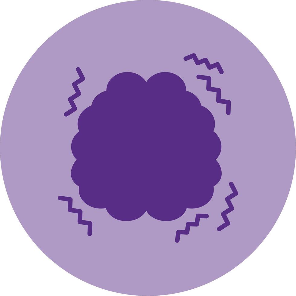 Parkinson Dual Tone Circle Icon vector