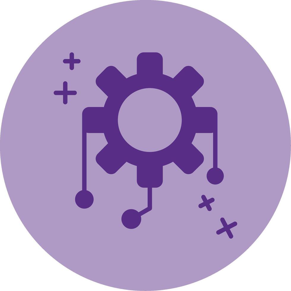Integration Dual Tone Circle Icon vector