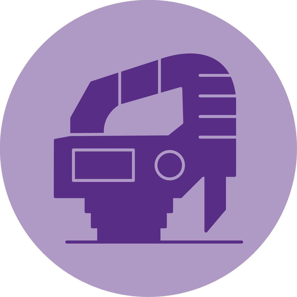 Jigsaw Dual Tone Circle Icon vector
