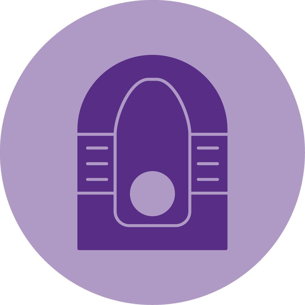 Portable Toilet Dual Tone Circle Icon vector