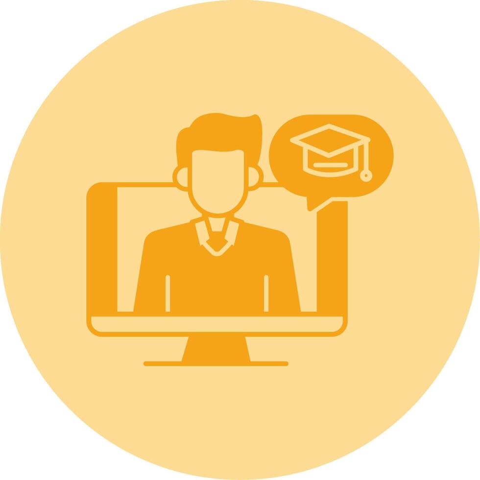 OnDual Tone Circle Teacher Dual Tone Circle Icon vector