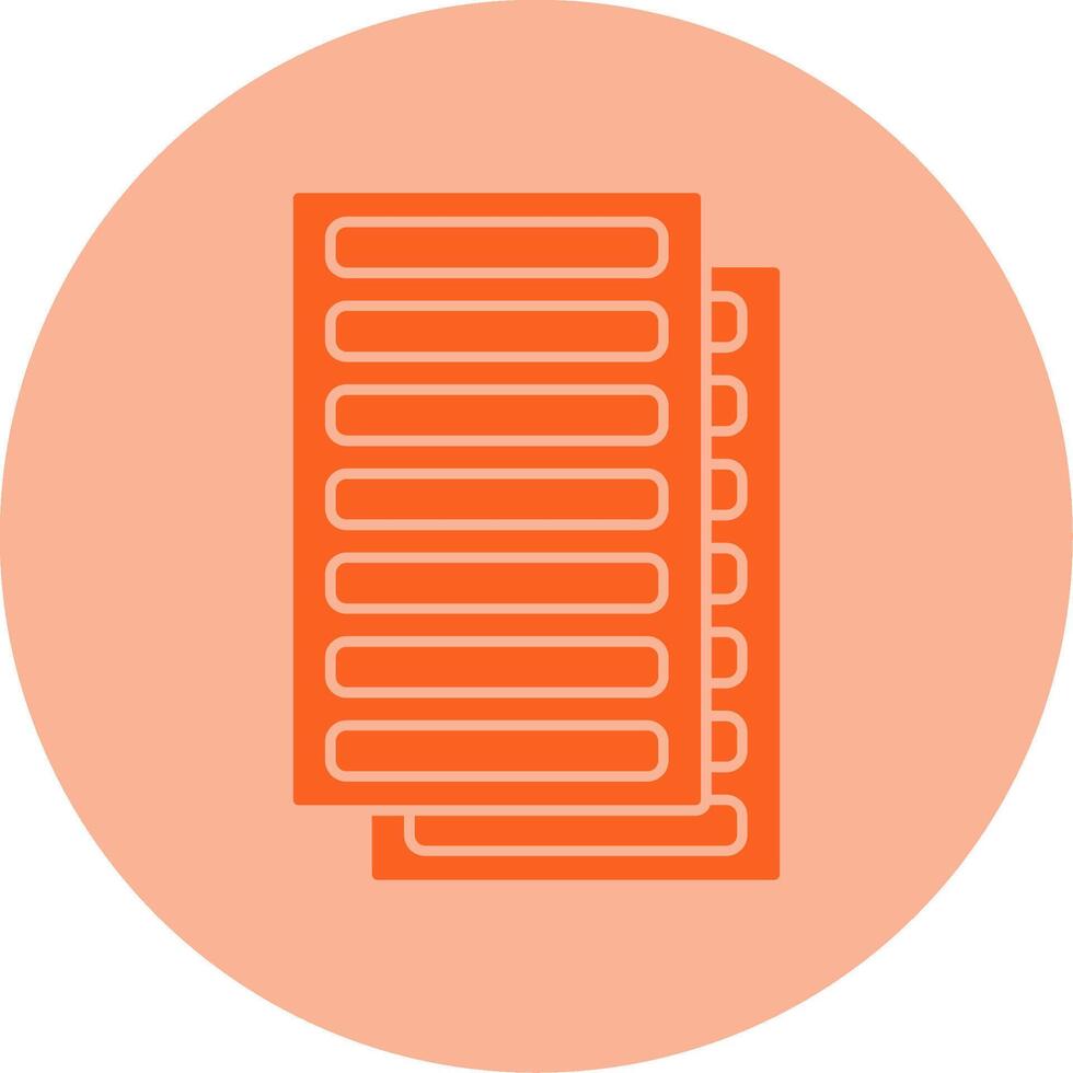 Daily Ledger Dual Tone Circle Icon vector