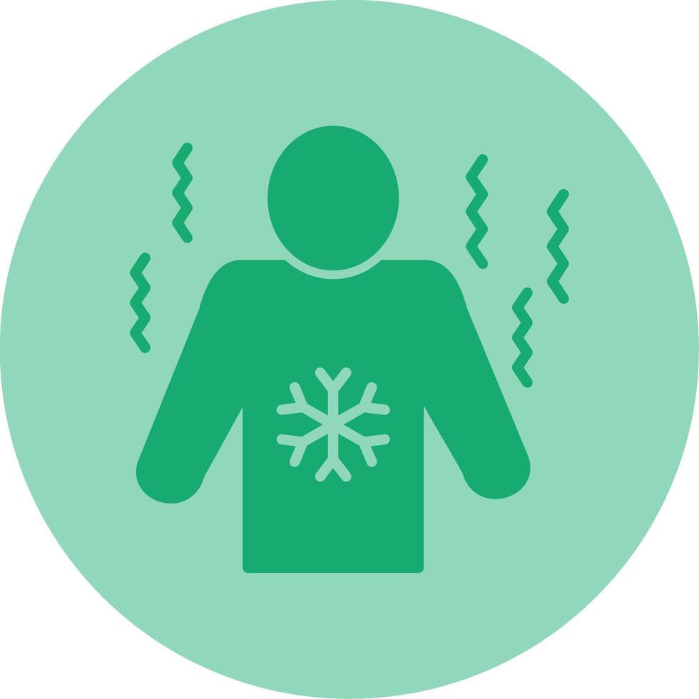 Chills Dual Tone Circle Icon vector