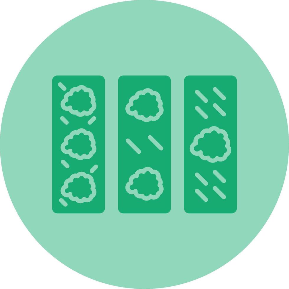 Thrombosis Dual Tone Circle Icon vector