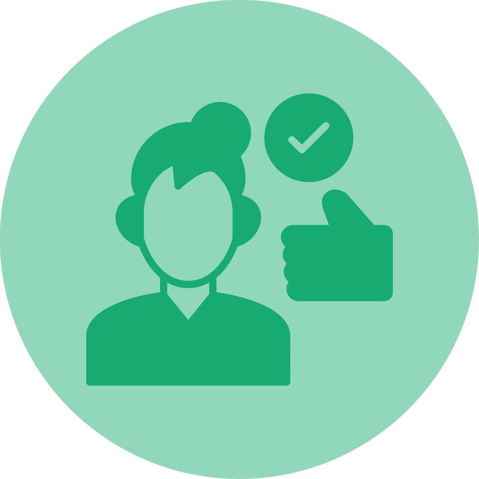Work Done Dual Tone Circle Icon vector