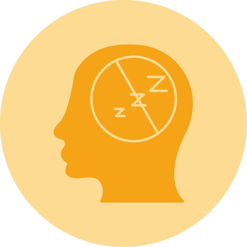 Insomnia Dual Tone Circle Icon vector